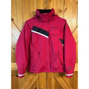 Columbia Women's Interchange Jacket Removable LIner Hood Size Medium Waterproof